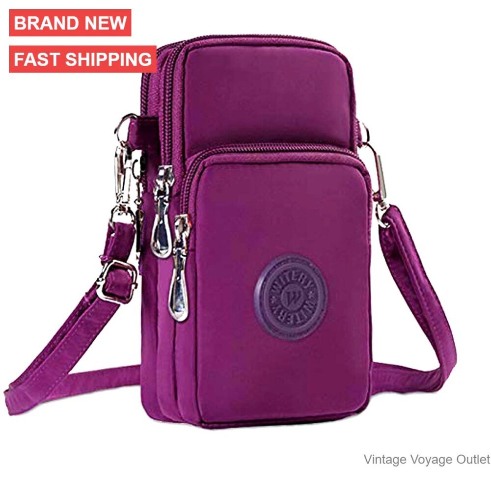 Waterproof Nylon Crossbody Phone Purse Mini Bag for Women